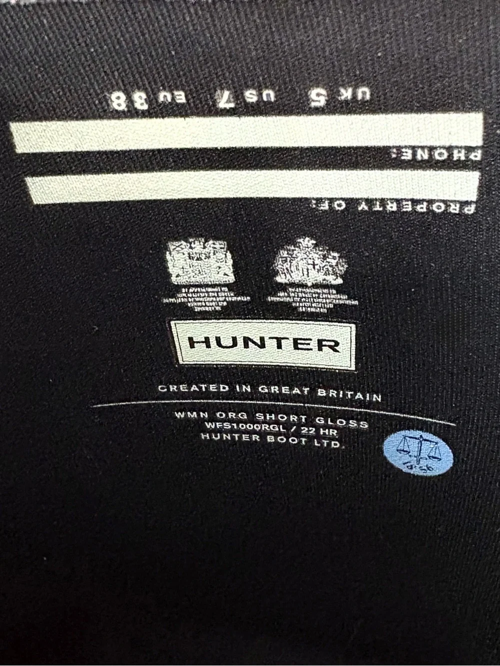 Hunter Original Short Gloss Rain Boot